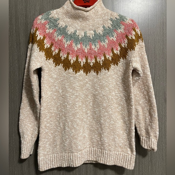 L.L. Bean Sweaters - L.L. Bean Cotton Rag Sweater - Funnelneck - Size Medium